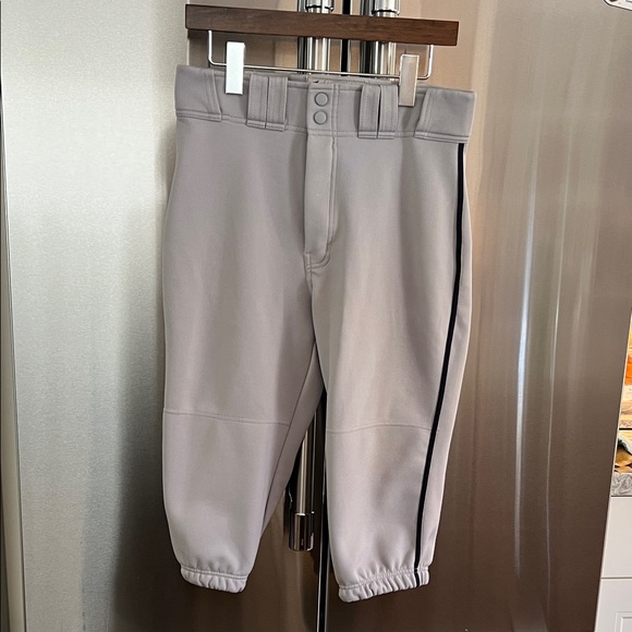 Easton Gray Men's Athletic Pants with Navy Stripe - Picture 1 of 3